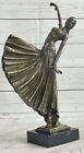 Art Deco Signed Chiparus Dancer Bronze Sculpture Marble Statue Figurine Art Nr