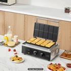 Commercial Waffle Maker  10pcs Rectangle Waffle Baker Machine  1550w Non-stick S