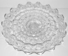Vintage Fostoria American Crystal Clear Glass Pedestal Cake Stand 11 
