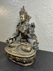 Buddha Deity Statue Tibetan Nepalese Style Meditation 8  Antique Bronze Copper