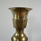 Vintage Brass Candlestick Holder Mcm 18  Tall Made In India Large Heavy