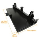 3 Point Attachment Adapter Adjustable Width Lift For Skid Steer Trailer Hitch