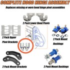 New Engine Hood Hinge Pivot Bushing Kit Bolt Kit Assembly For Peterbilt 378 379