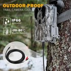 Ksk 79-inch Chew Proof Trail Camera Power Cord With 1pc Clip  Black