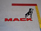 Vintage Mack Trucks W  Die-cut Bulldog 15  Metal Truck Gasoline Oil Sign Gas Dog