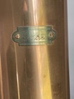 Vintage Solid Copper With Brass Pasta Canister Container 11  Made In Korea