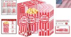 Disposable 1oz Popcorn Bags - 1000 Pack  Stand-up   Grease-resistant Design