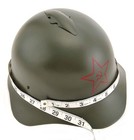 Russian M36 Ssh-36 World War Two Helmet With Hammer And Sickle