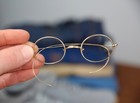 Antique Gold Filled Wire Rim Eyeglasses Spectacles Reading Glasses Round Vintage