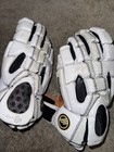 Maverik Lacrosse Rome Torque Loc Goalie Gloves White With Black Trim Medium