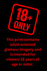 1980s Vintage Risque Lady Pin-up Portrait 4x6 Photo