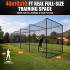 40ft Heavy Duty Batting Cage For Baseball Softball Training Practice Pitching
