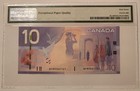 Canada 2008-09  10 Bank Note Superb Gem Unc 67 Epq Pmg