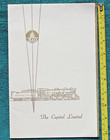 Early Capitol Limited Railroad Menu Baltimore   Ohio Railway Dining Virginia Rr