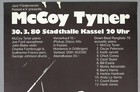 Mccoy Tyner  coltrane      Rare Vintage Original 1980 Jazz Concert Poster