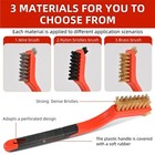 3pcs Wire Brushes For Cleaning Rust  Upgrade 7 Inches  Red And Black