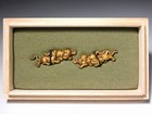 Golden Tiger Tora 46mm Large Kinko        Menuki Edo Era Tsuba Antique