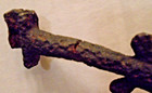 Old Original Lightning Rod Weathervane Fancy Cast Iron Pendant Arm