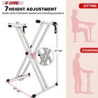 5 Core Keyboard Stand Piano Bench Set Adjustable Key Board Stands W Music Chair
