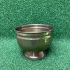 Vintage Solid Brass Metal Footed Compote Bowl Set