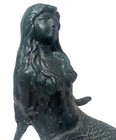 Unique Vintage Cast Iron Mermaid Figurine Doorstop Garden Coastal Decor 14 Inche