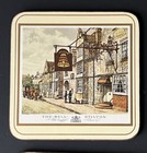 Vintage Pimpernel England Cork Back Coasters Set Of 6 Old English Inns W  Box