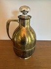 Antique 1910 American Thermos Bottle Co Brass Carafe 10 5    W glass Stopper