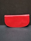 Antique Manicure Set Red Leather Made In Germany Tools Case Travel Nails Zipped