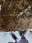Vintage Native American Style Beaded Leather Belt Handmade Geometric Tooled   