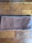 Vintage Wauwatosa Savings And Loan Brown Vinyl Zipper Deposit Bag Bank