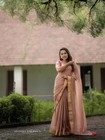 Women Trending Wear Very Comfortable Mul Cotton Saree Hand Made Ethnic Wear