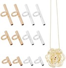 12pcs 3 Sizes Pin To Pendant Converter Brass Brooch Pendant Converters Golden An