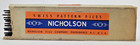 Nos Nicholson Xf 6  Barrette No 4 Swiss Hand File Usa Made Qty 12  box Chewed 