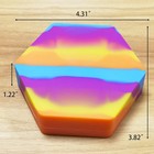 110ml Silicone Wax Concentrate Container Multi-compartment Non-stick Jar  rainbo