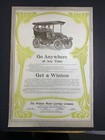 Rare 1904 Winton Auto Car Ad Color Cleveland Ohio