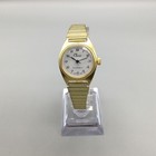 Vintage Classic Watch Women 24mm Gold Tone Adjustable Band Manual Wind