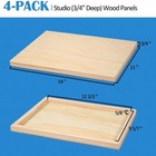 11 x14  Unfinished Birch Wood Painting Panel 3 4  Deep Cradle Canvas Art Board