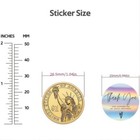 10pcs Thank You For Supporting My Business Decals Seals Labels Craft Stickers 