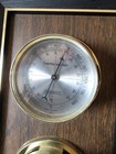 Vintage 1970 Mcm Springfield Weather Station 2 Gauge Thermometer Humidity Meter
