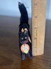 Vtg Steiff Original German Black Halloween Tom Kitten Cat 3    Chest Tag   Button