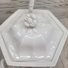 White Red Cliff Burleigh Staffordshire Davenport Ironstone Soup Tureen Set Vtg
