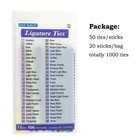 1000pcs Dental Orthodontic Ligature Ties Elastic Rubber Band Braces Ring 20color