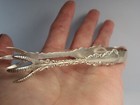 Antique Sugar Tongs Sterling Silver No Monogram 4 1 4  Long