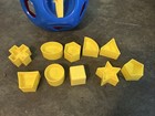 Vintage Tupperware Shape O Ball Toy Shape Sorter 10 Yellow Shapes Red And Blue