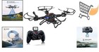 Rc Drone With Hd Camera 4ch 2 4ghz Altitude Hold Headless 6-gyro Black