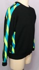 1980s Vintage Demetre Latitude Wool Sweater Black Neon Green Apr  s-ski Winter 
