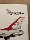 Usaf Thunderbirds F-16 1983 Major Jim Latham Pilot  former Pow  Squadron Prints