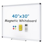 Magnetic Whiteboard 40 X 30 Inches Dry Erase Board Wall Mounted