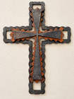 Vintage 2004 Rustic Metal Wall Cross 16  Layered Farmhouse Western Decor