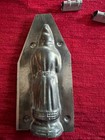 Antique 5    German Santa Chocolate Mold     Early Father Christmas     Pointed Hood 